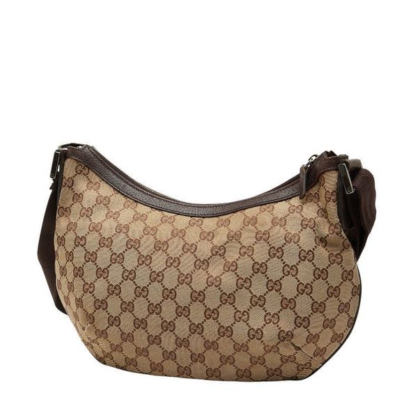 Gucci GG Campus Crossbody Shoulder Bag 181092 Brown Canvas Leather Women's Gucci - Picture 2 of 9